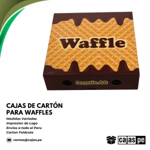 cajas de cartón para waffles