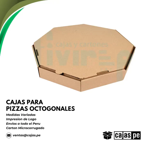 Cajas PARA pizzas octogonales