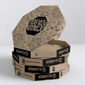 Caja octagonal de Pizza 1