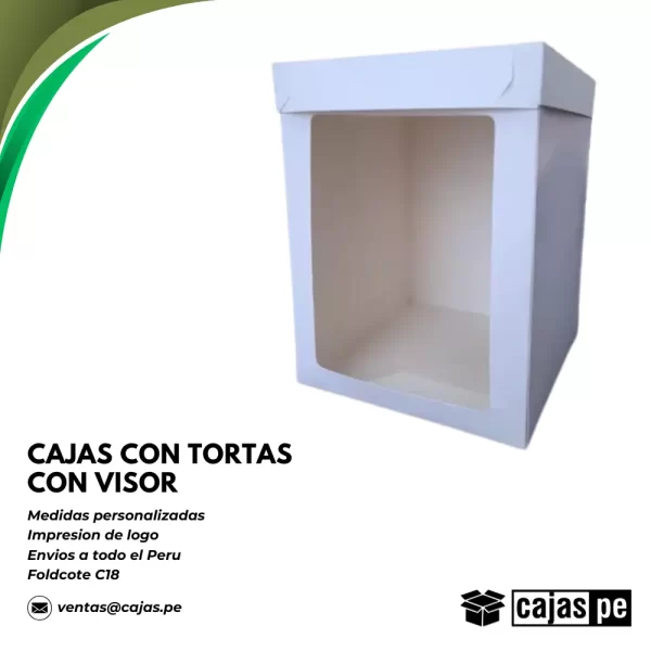 Cajas con Tortas con Visor