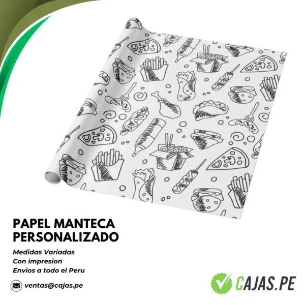 Papel Manteca Personalizado