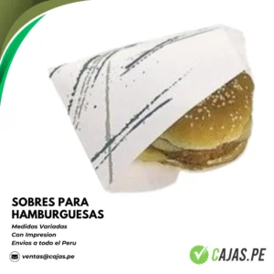 sobres para hamburguesas