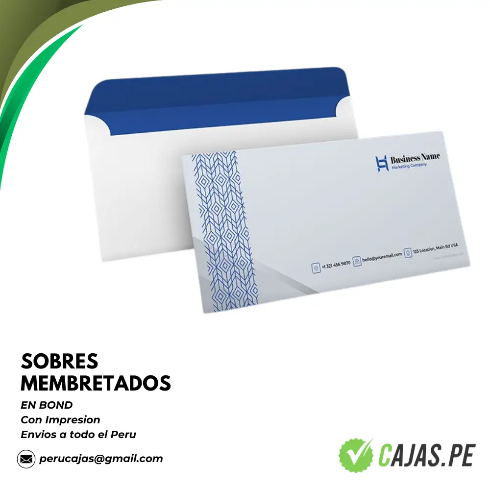sobres membretados